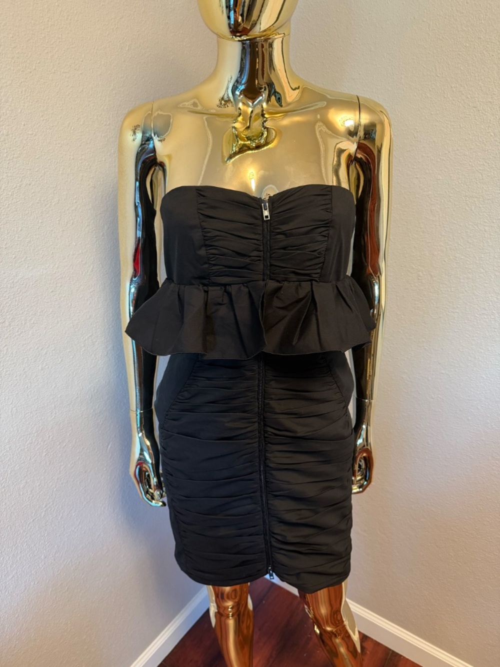 Miu Miu, vintage mini cotton, blk dress, size 42 (Italian),